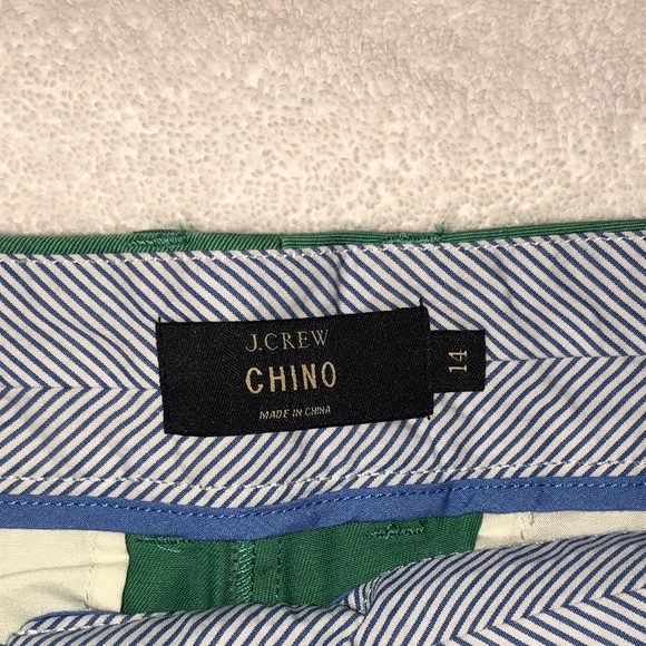 WORN ONCE J. Crew Chino Green Shorts - Picture 3 of 3
